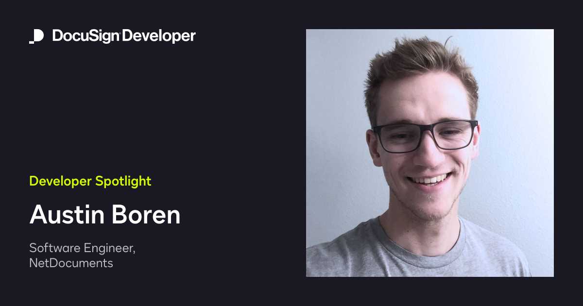 Developer Spotlight: Austin Boren, NetDocuments