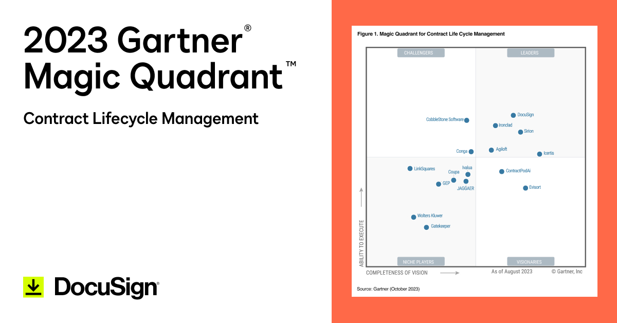 DocuSign  #1 in Electronic Signature and Contract Lifecycle Management