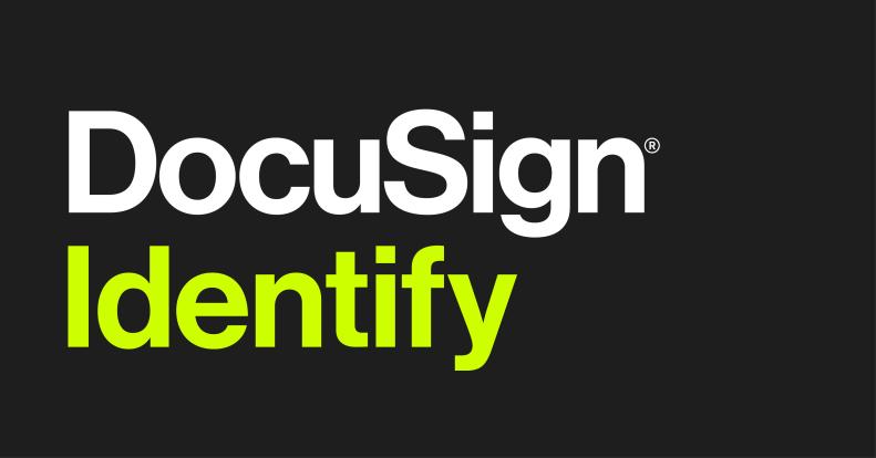 Vérification d'identité avec Docusign Identify