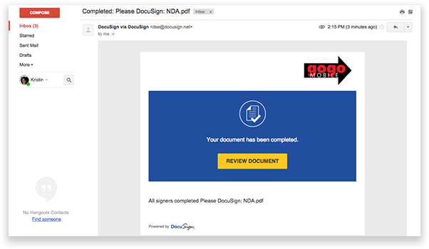 How do I manage my DocuSIgn contacts?